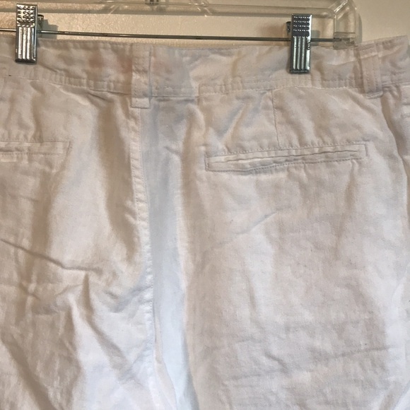 REYN Spooner White linen flat front Chino shorts size 36 - Picture 4 of 9